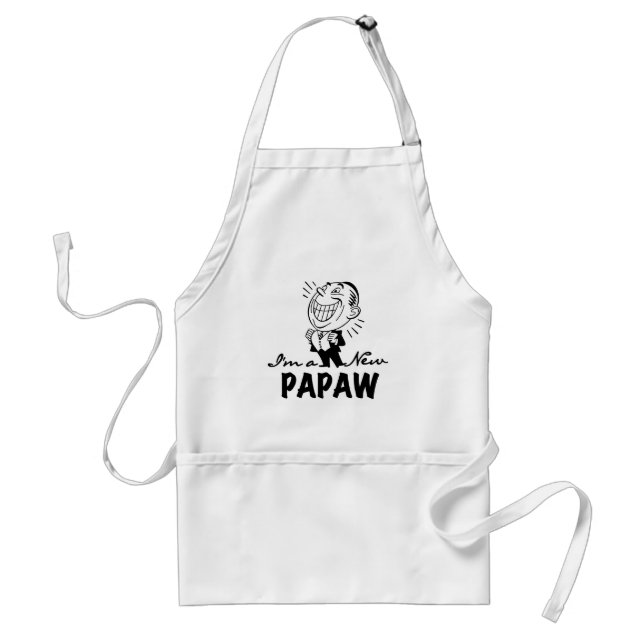 Tablier Souriant de nouveaux t-shirts et cadeaux Papaw (Devant)