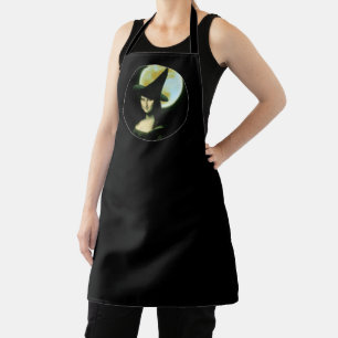 Tablier Sourire de Mona Lisa Halloween pleine lune