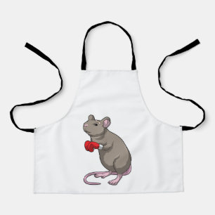 Tablier Souris à Boxing avec gants de Boxing