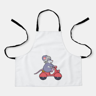Tablier Souris comme Biker avec Scooter.PNG