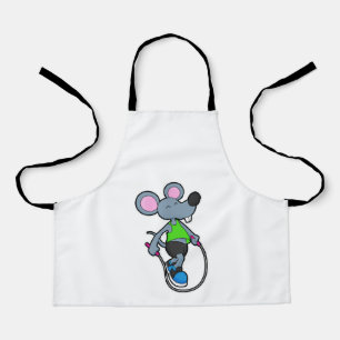 Tablier Souris en forme avec corde
