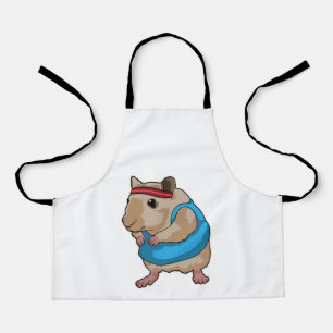 Tablier Souris en tant que coureur avec bandeau