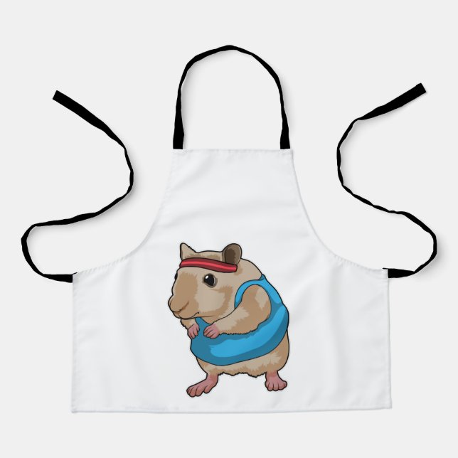 Tablier Souris en tant que coureur avec bandeau (Recto)