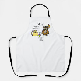 Tablier Souris et singe