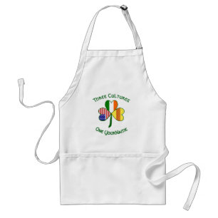 Tablier South Vietnam Irish American Flags Nom du Shamrock