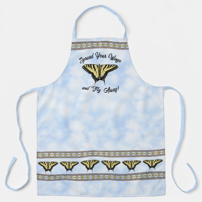 Tablier Southwest Yellow Swallowtail Butterfly Personalize (Recto)