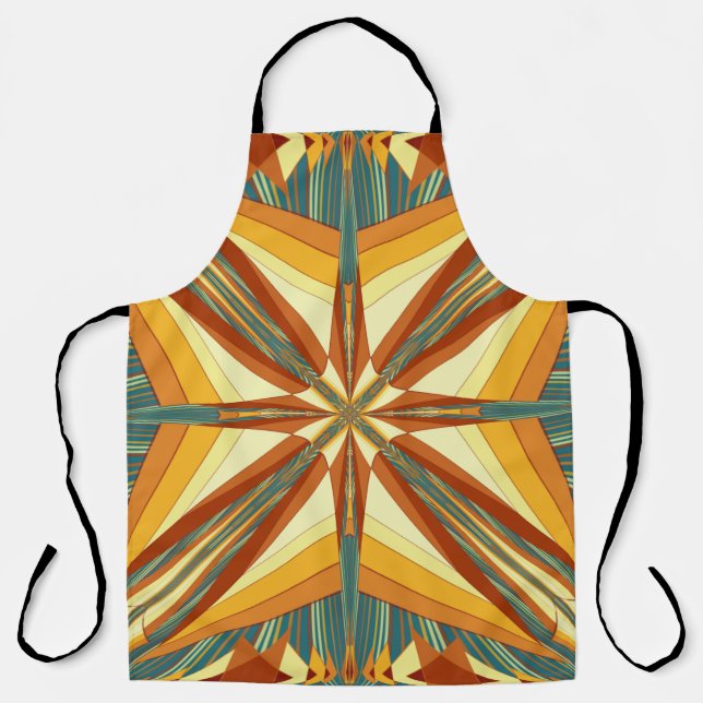 Tablier Southwestern Golden Sun Rays Design indien (Recto)