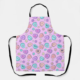 Tablier Soyez Mine Pastel Coeur et Star Lavender