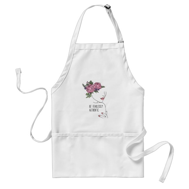 Tablier Soyez un T-shirt Rose sans crainte (Devant)