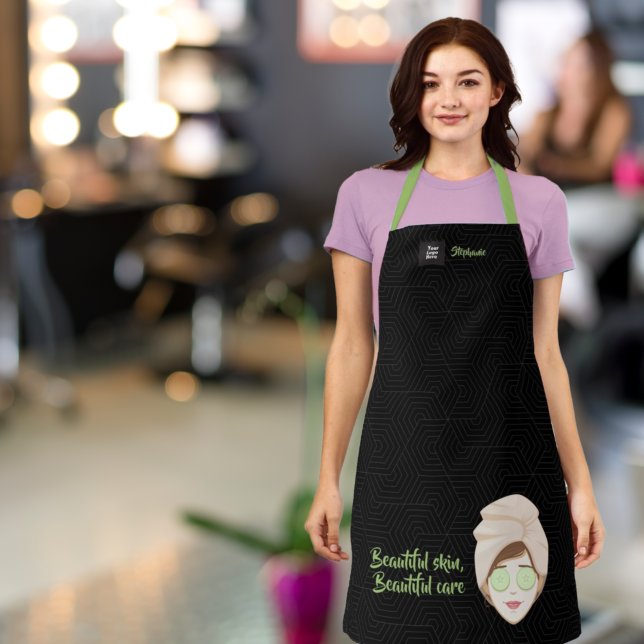 Tablier Spa facial Jour noir (Créateur téléchargé)