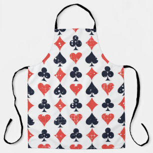 Tablier Spade, diamant, coeur, motif de club
