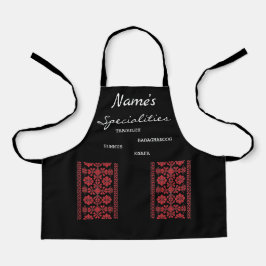 Tablier Spécialité Enfants Red Tatreez Apron
