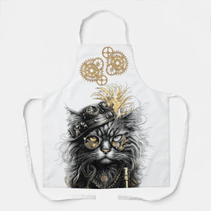 Tablier Spunky Paws Le Chat Steampunk Funky 