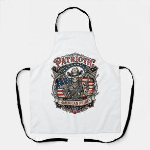 Tablier Squelette Cowboy Patriotique Squelette Patriote So