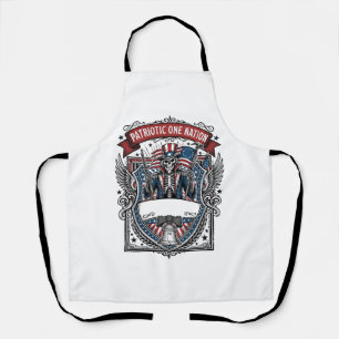 Tablier Squelette oncle Sam patriotique sombre Squelette p