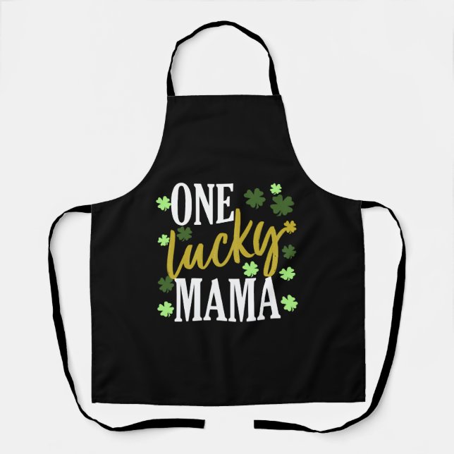 Tablier St Patrick Day Lucky Mama (Recto)