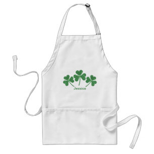 Tablier St. Patrick's Day Green Vine Shamrock Irish Party