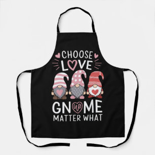 Tablier St-Valentin Choisissez L'amour Gnome Peu Importe Q
