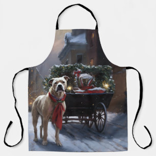 Tablier Staffordshire américain Saison des Fêtes de Noël