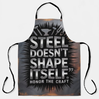 Tablier Steel Doesn’t Shape Itself – Blacksmith Quote