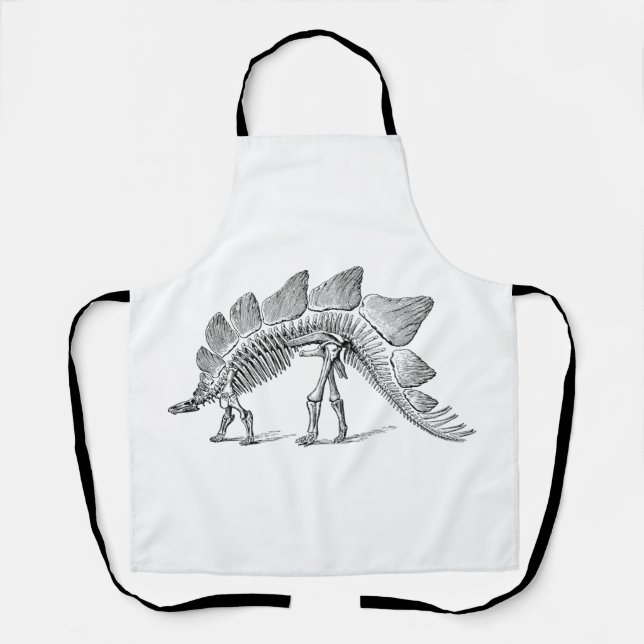 Tablier Stegosaurus Dinosaure Squelette Fossile (Recto)