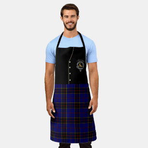 Tablier Strachan Clan Badge & Tartan Kilt Apron