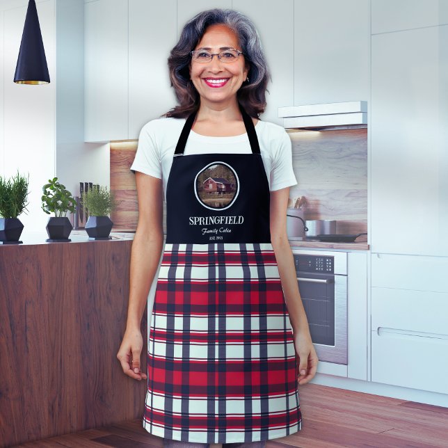 Tablier Style Foyer Rouge Personnalisé (Créateur téléchargé)