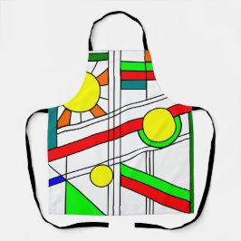 Tablier Style moderne en verre de trait