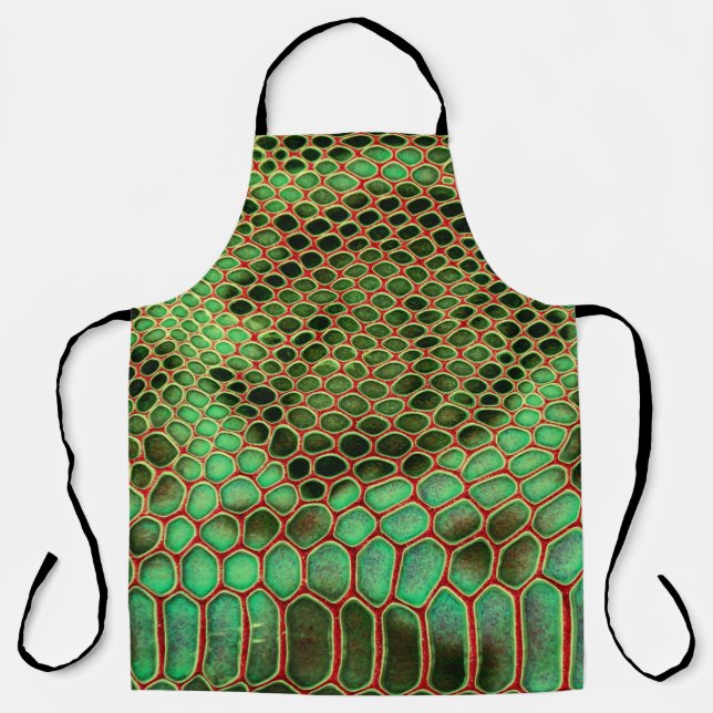 Tablier Style Serpentine : Arrière - plan de peau exotique (Recto)