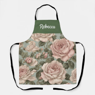 Tablier Style victorien Country Garden Rose Imprimer