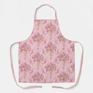 Tablier Style victorien rose français antique Rococo flora