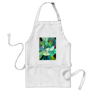 Tablier Succulent blue and green desert watercolour art