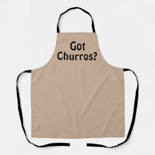 Tablier Sucré Churros Tan Black Baking