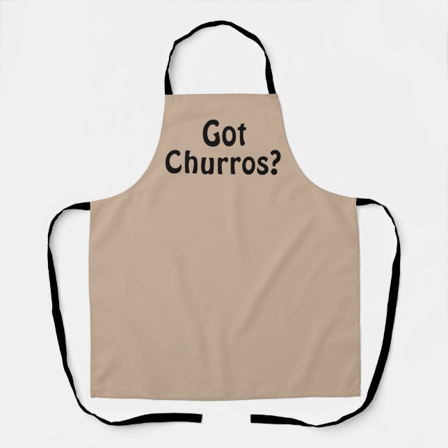 Tablier Sucré Churros Tan Black Baking (Recto)