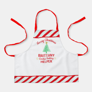 Tablier Sucre de canne de Noël de l'enfant Red & White Str