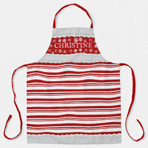 Tablier Sucre de canne de Noël personnalisé