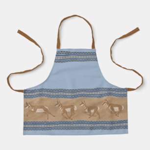 Tablier Sud-ouest Pronghorn Antelope Bordure bleue Petite