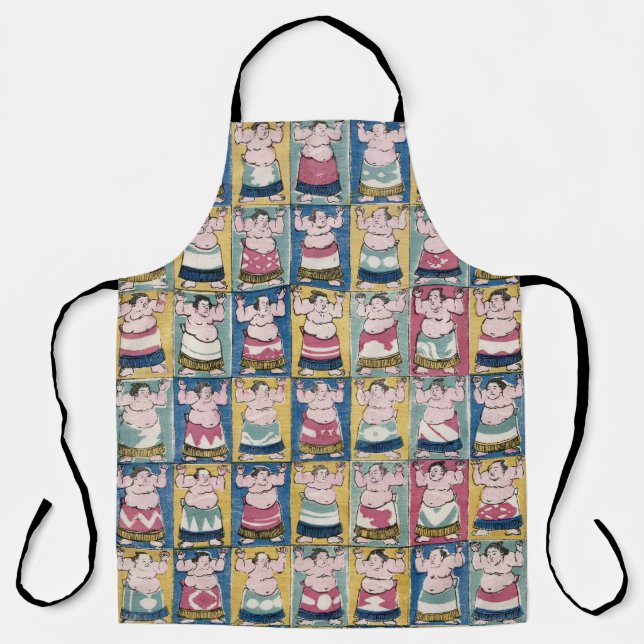 Tablier Sumo Wrestlers Art Apron (Recto)