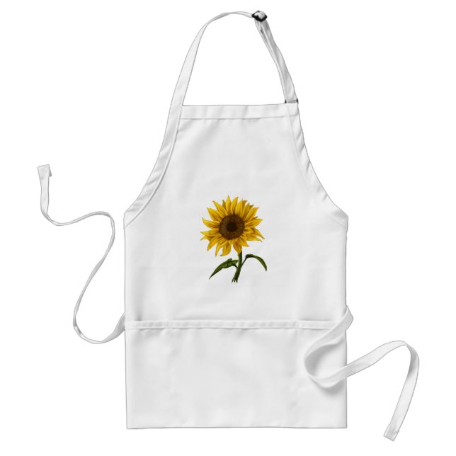 Tablier Sunflower Sunshine Floral Aquarelle Fleur (Devant)