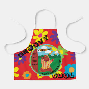 Tablier Super Happy Bear partout sur l'impression