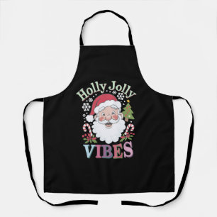 Tablier Super Santa Claus Holly Jolly Vibes Noël