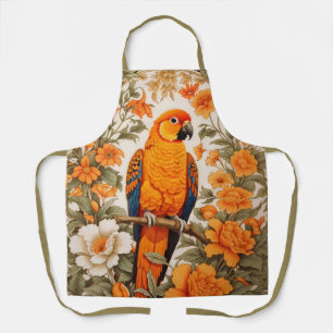 Tablier Superbe Conure Soleil Inspiré de William Morris