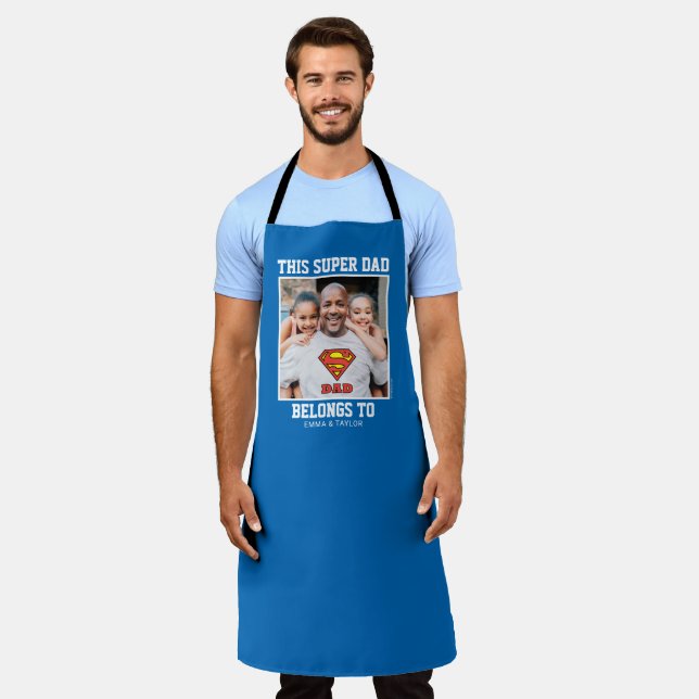 Tablier Superman (homonymie) | This Super Papa Belong To T (Porté)