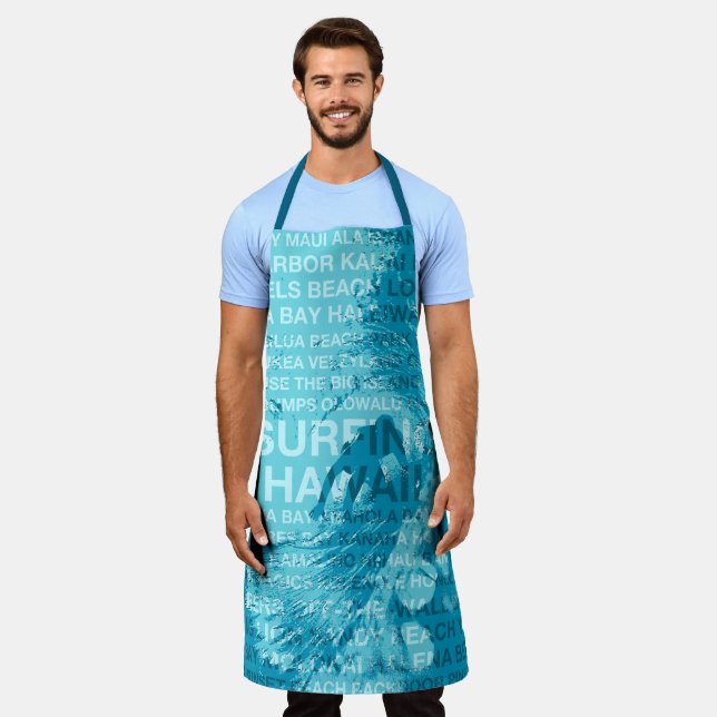 Tablier Surf Hawaii Green Room Hawaiian Surfer (Porté)