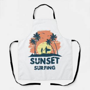 Tablier Surf - Surf au coucher du soleil
