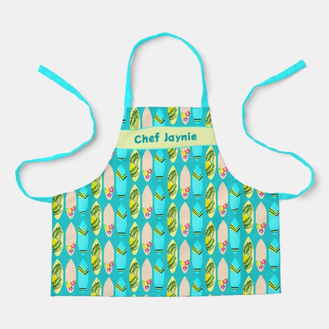 Tablier Surfer Motif Surfer Chef Bib Apron (Recto)