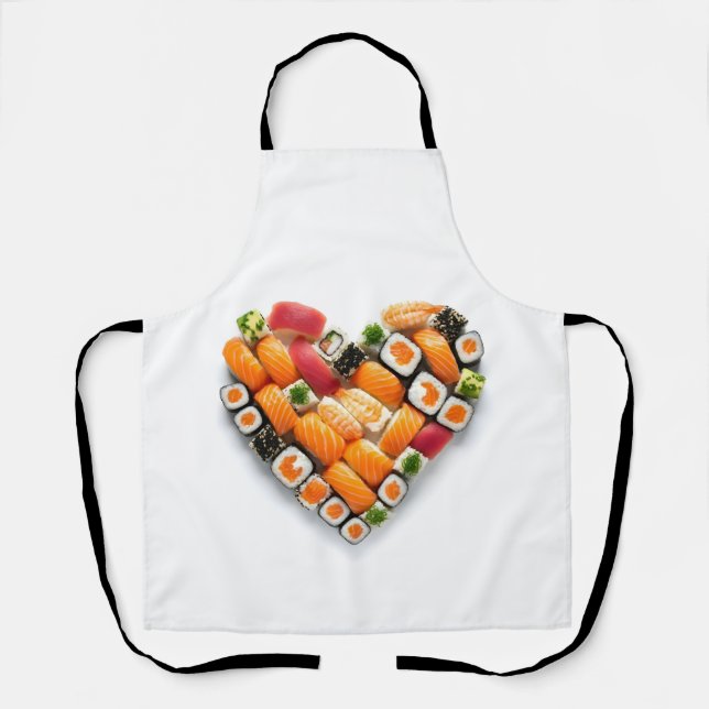 Tablier Sushi heart (Recto)