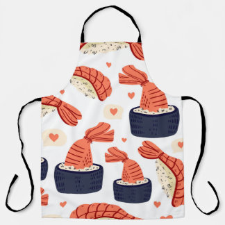 Tablier Sushi Japonais nourriture Motif sans soudure