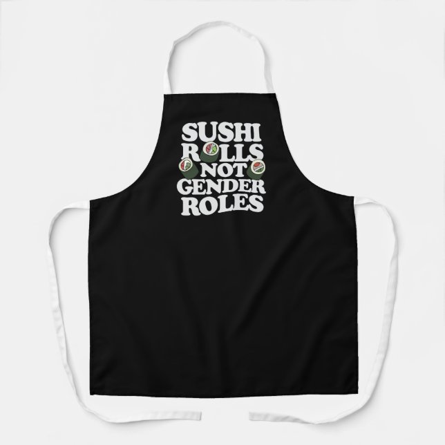 Tablier Sushi Rolls non les rôles de genre (Recto)