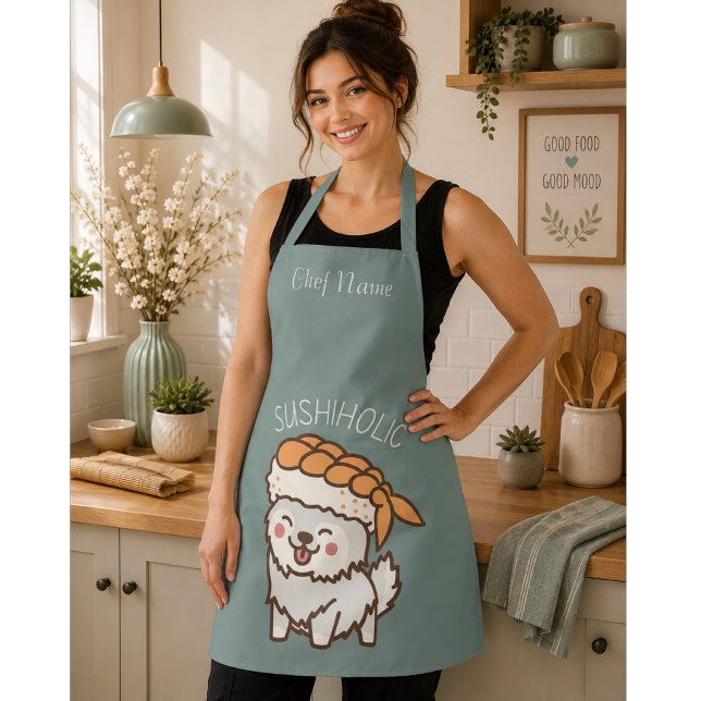 Tablier sushiholique, chat de sushi (Créateur téléchargé)